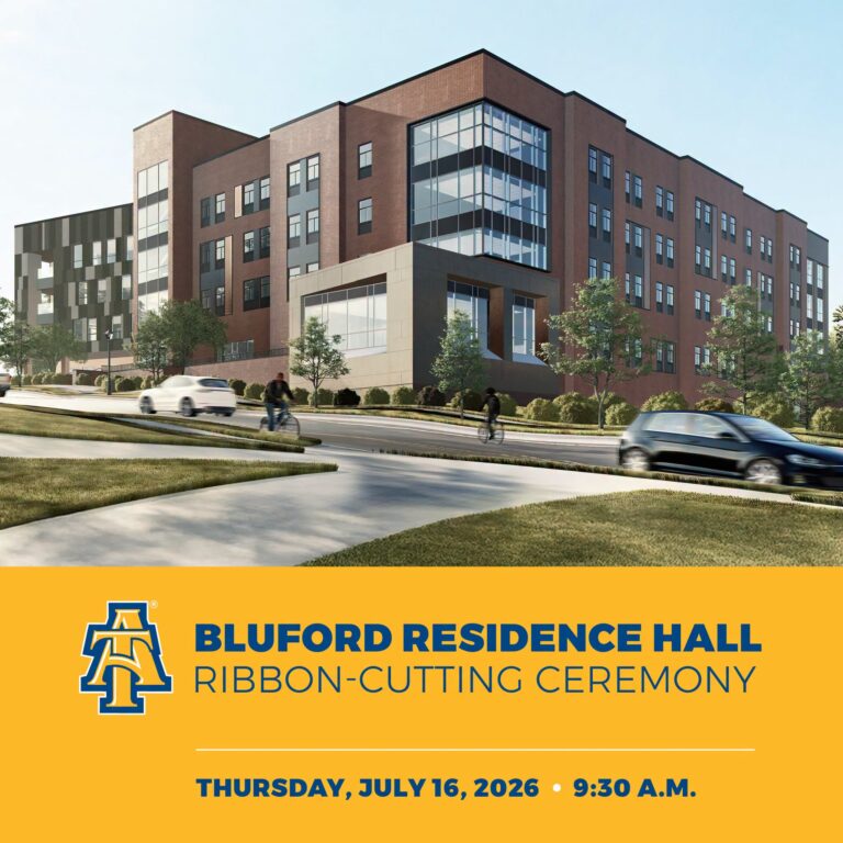 bluford residence hall ribbon cutting